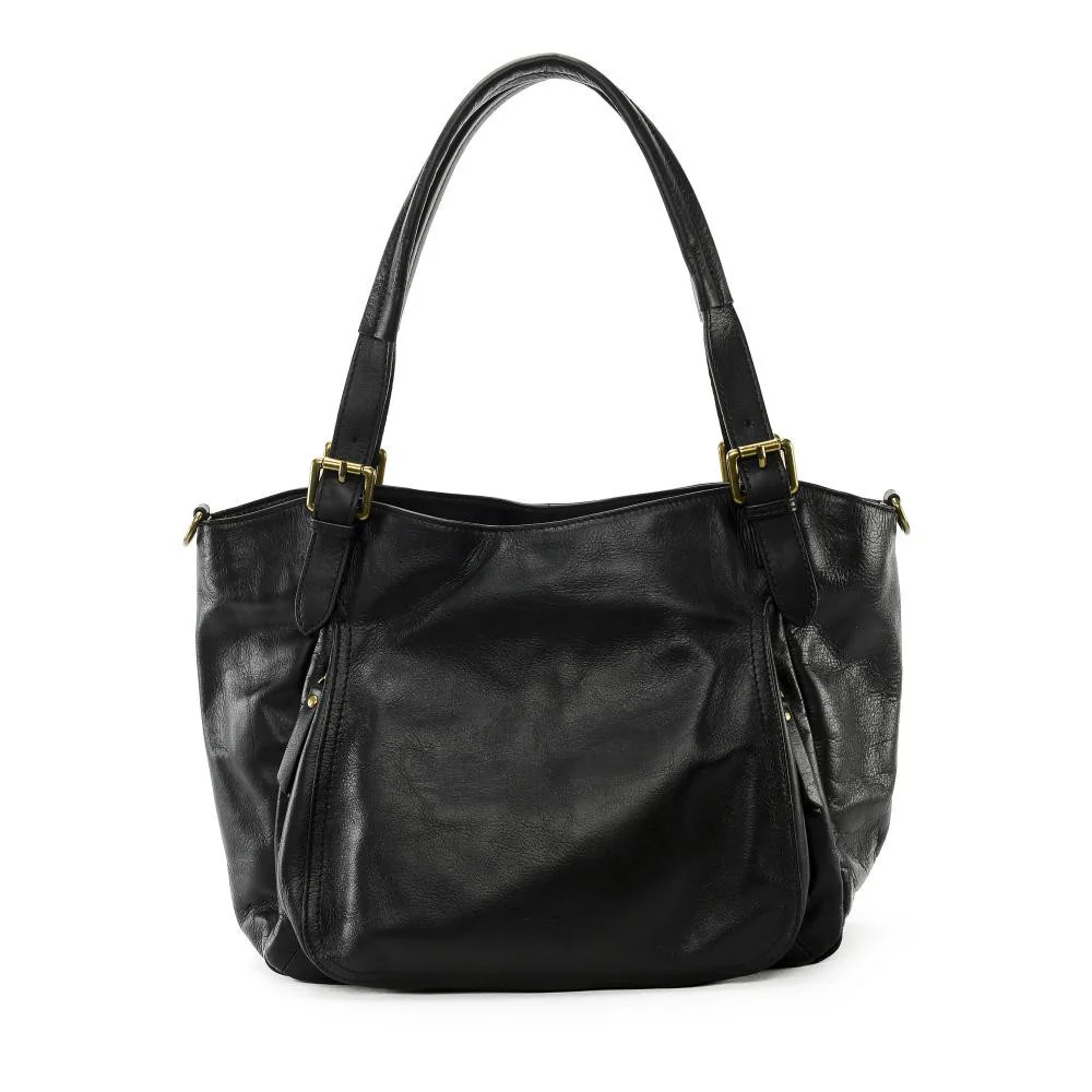Sac en cuir lisse ELTON Noir